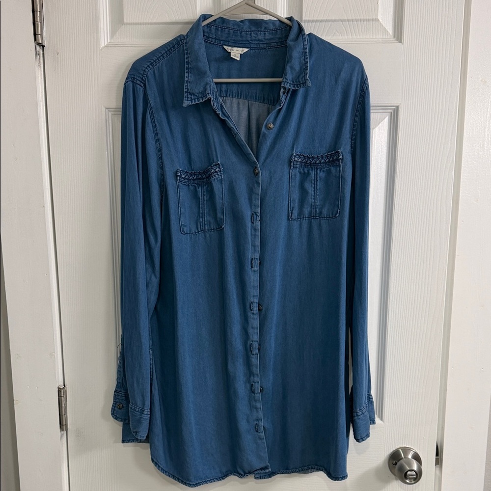 Cato Classic Blue Button-Down Shirt